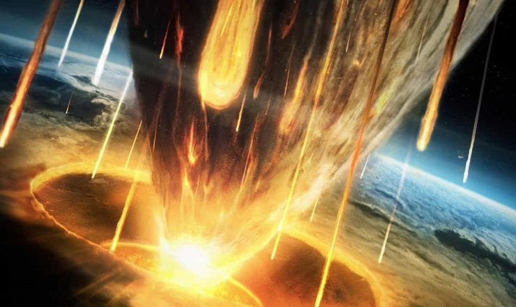 Uderzenie meteorytu w ziemię